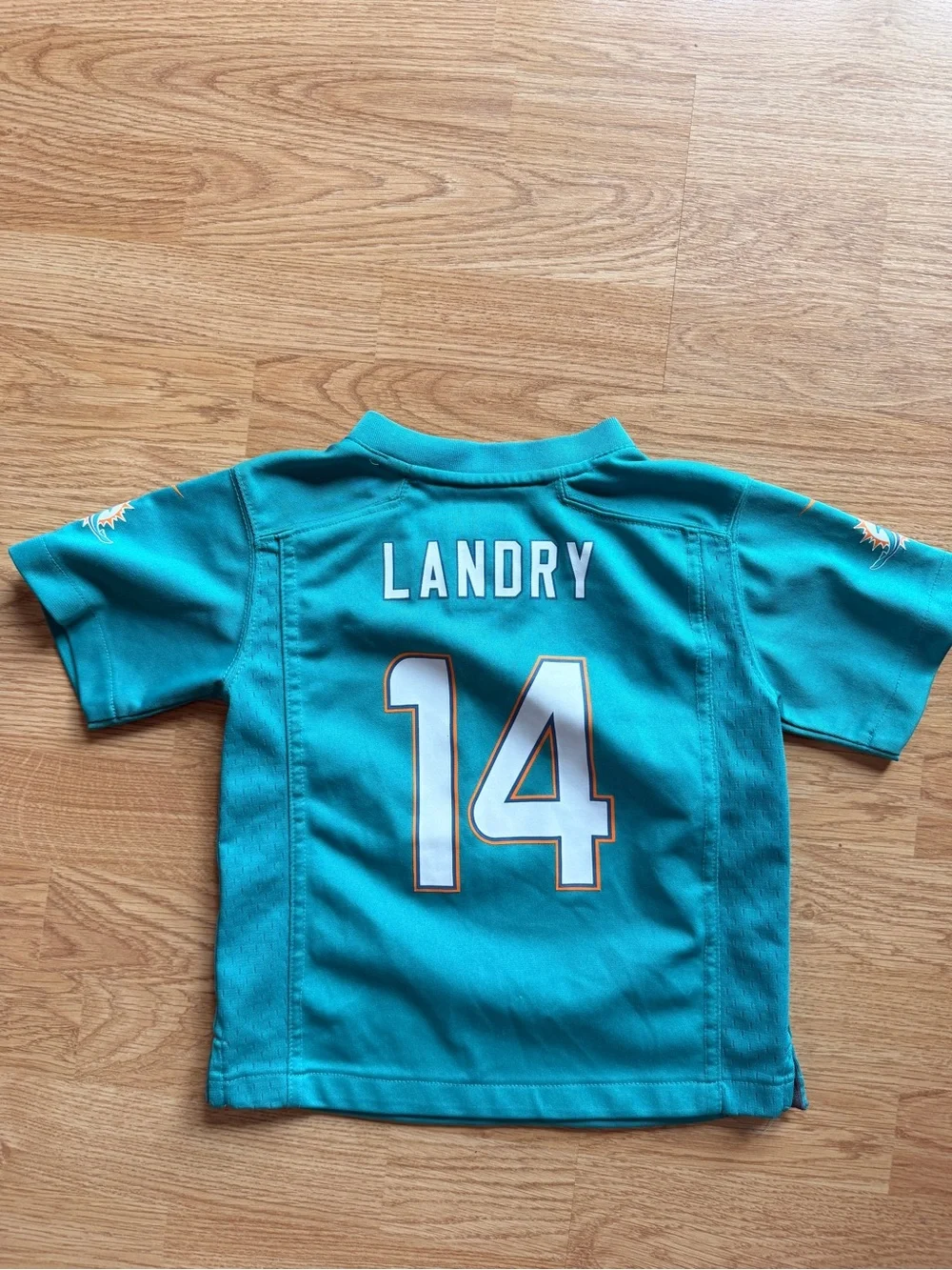 Nike Youth Dolphins #14 Teal Football Jersey